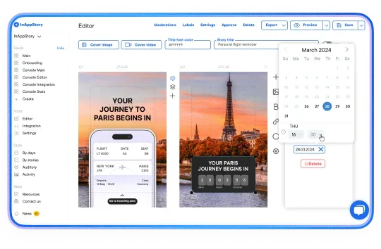 Seamless UX for creating and managing interactive content